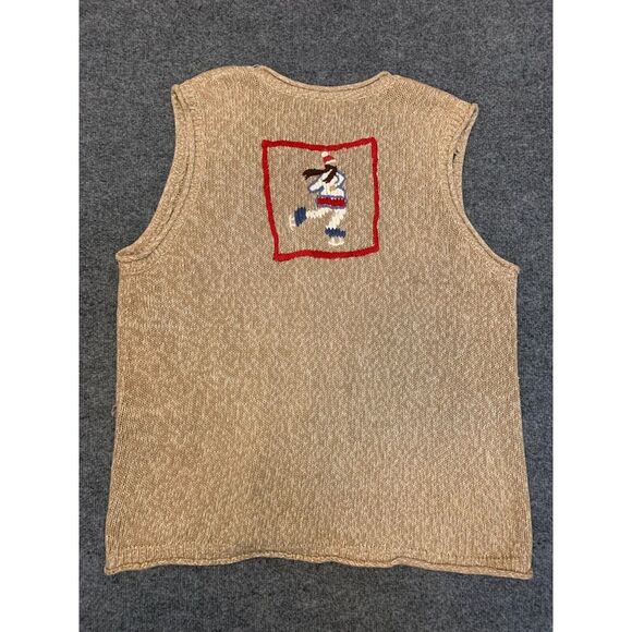 Vintage Nut Cracker Christmas Sweater Womens 2X Cardigan Vest Festive Noel - Picture 2 of 5